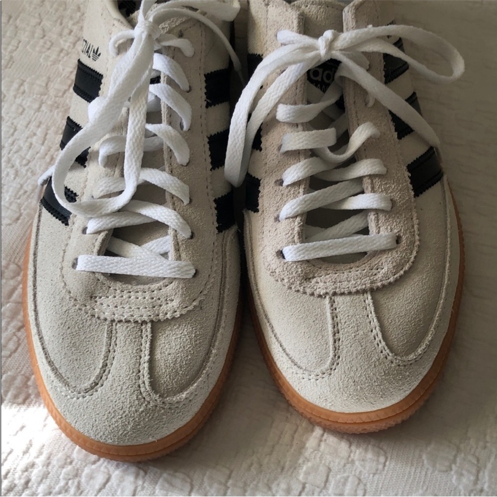 ADIDAS Handball Spezial Aluminum/ Black Suede Women’s Sneakers 8.5 NEW - Picture 9 of 9